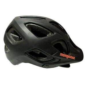 Mongoose Session Adult Bicycling Helmet - BlackAge 14+ Adjustable Dial Fit